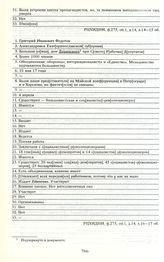 Анкеты организаций, представленных на съезде. Григорий Иванович Федотов 
